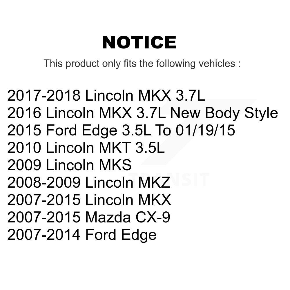 Filtre à air d'habitacle (paquet de 7) pour Ford Edge Lincoln MKX Mazda CX-9 MKZ MKS MKT