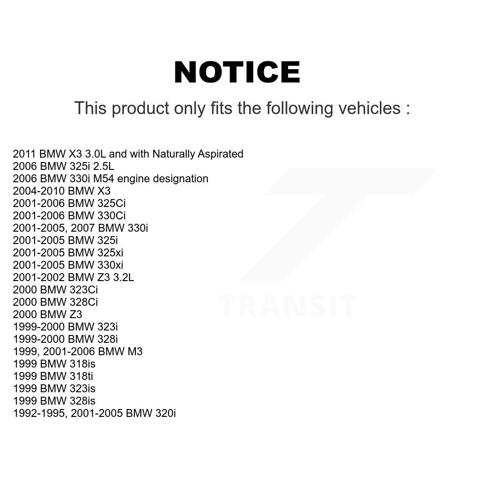 Filtre à air d'habitacle (paquet de 7) pour BMW X3 325i 330Ci 325Ci M3 Z3 330i 320i 325xi 323