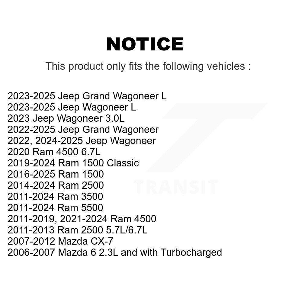 Filtre à air d'habitacle (paquet de 9) pour Ram 1500 Classic 2500 3500 Mazda CX-7 Jeep 6 Gran