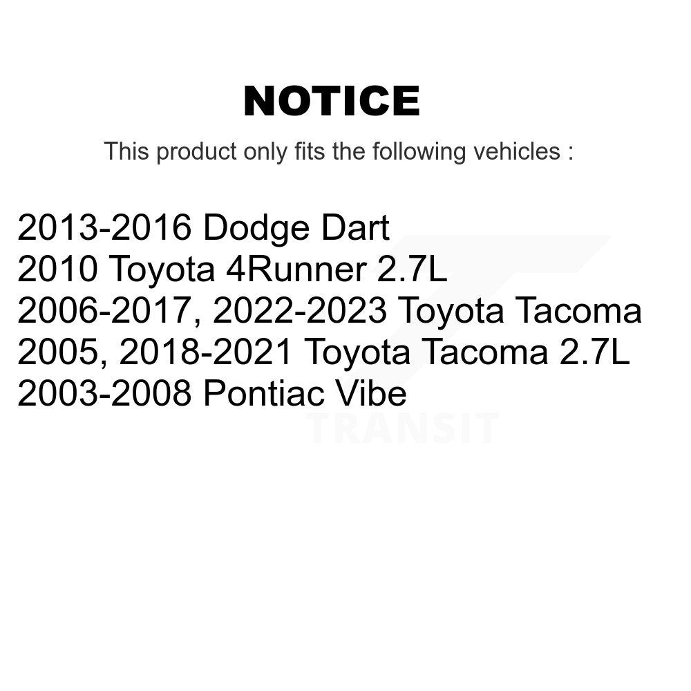 Filtre à air d'habitacle (paquet de 9) pour Toyota Tacoma Pontiac Vibe Dodge Dart 4Runner