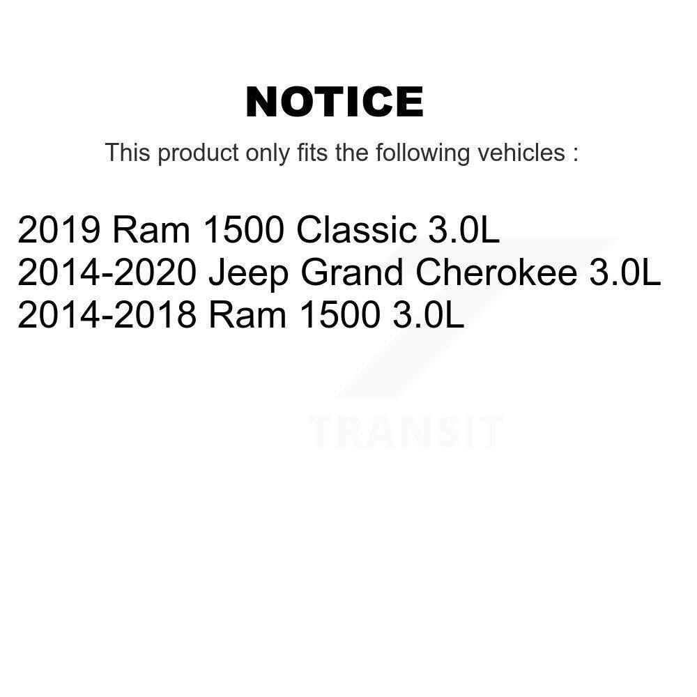 Filtre à huile à cartouche moteur (paquet de 2) pour Ram 1500 Jeep Grand Cherokee Classic