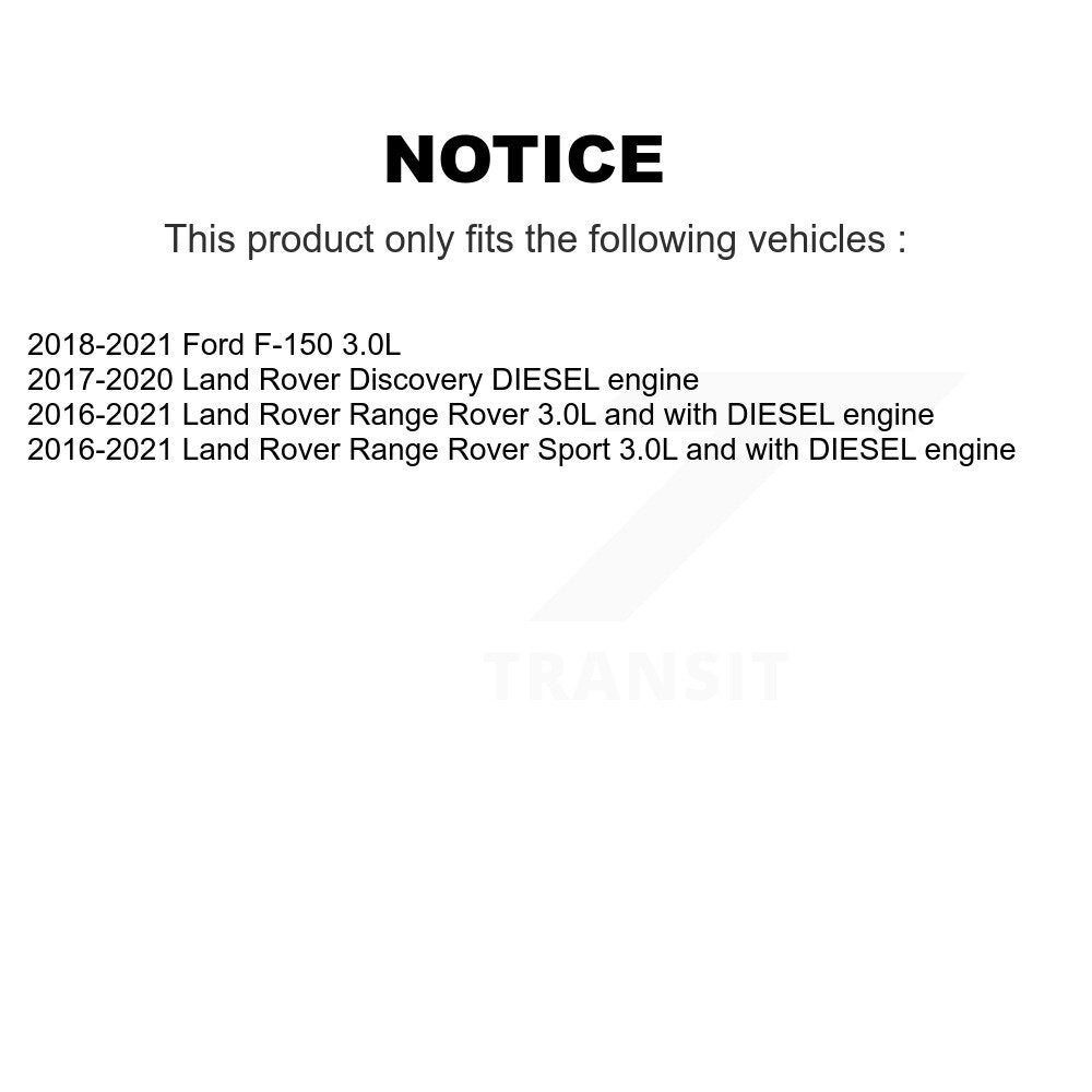 Filtre à huile à cartouche moteur (paquet de 2) pour Ford F-150 Land Rover Range Sport