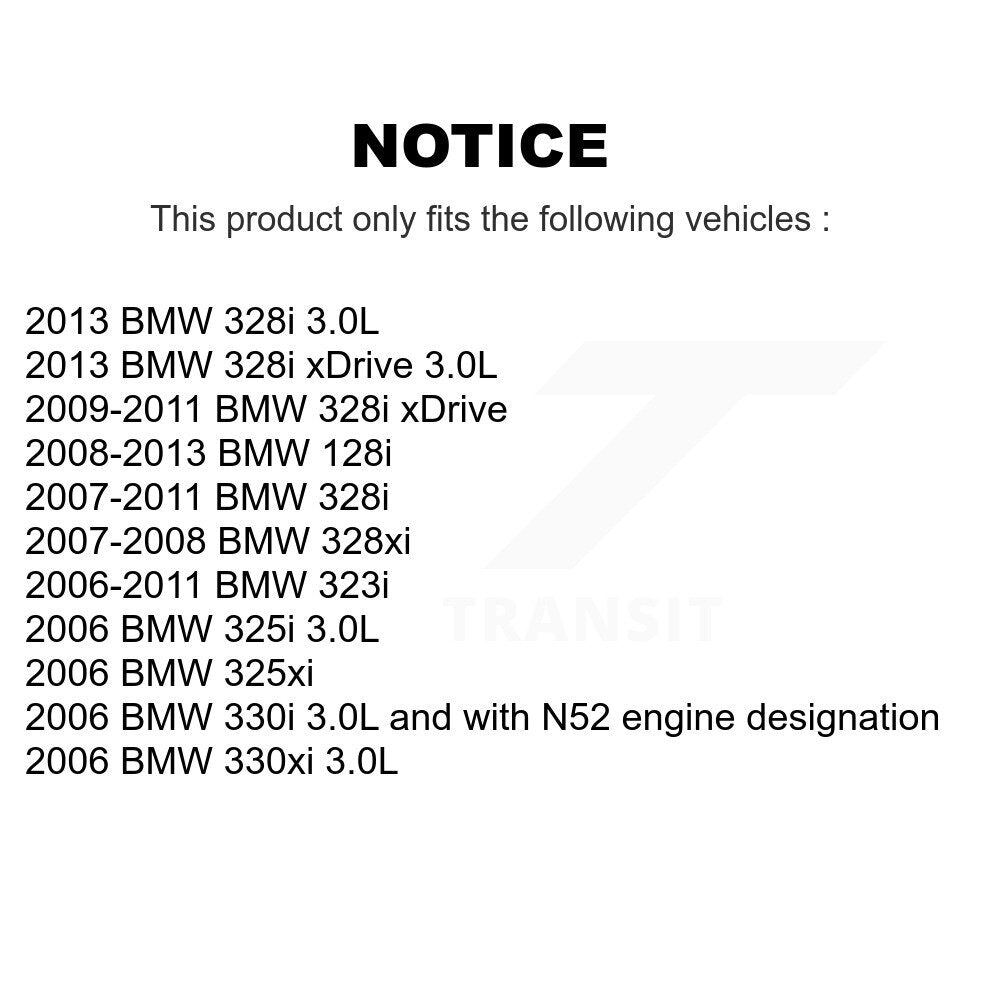 Filtre à air moteur (paquet de 2) pour BMW 328i xDrive 323i 128i 328xi 325i 330i 325xi