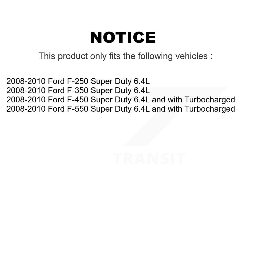 Filtre à air moteur (paquet de 2) pour Ford F-350 Super Duty F-250 F-550 F-45 2008-2010