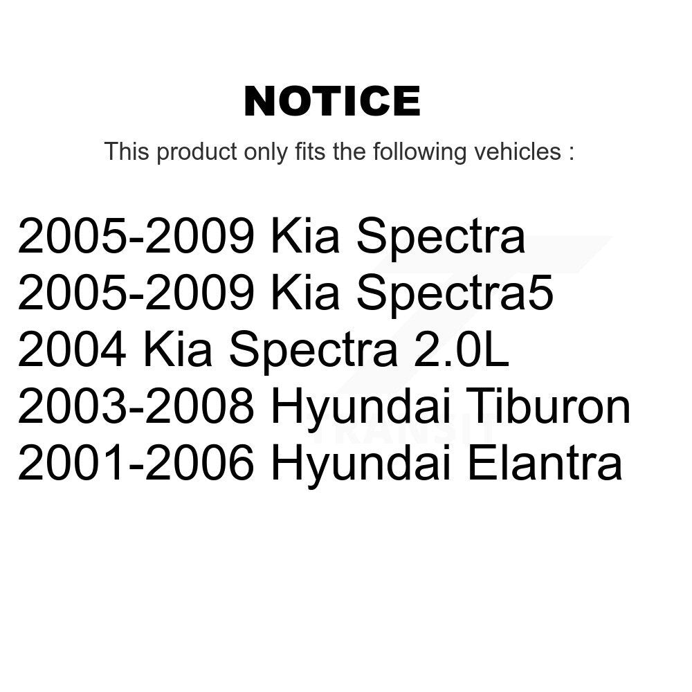 Filtre à air moteur (paquet de 3) pour Hyundai Elantra Kia Spectra Tiburon Spectra5