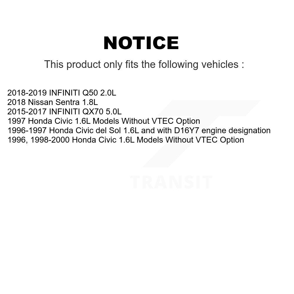 Filtre à Air moteur (paquet de 11) pour Honda Civic Nissan Sentra INFINITI Q50 QX70 del
