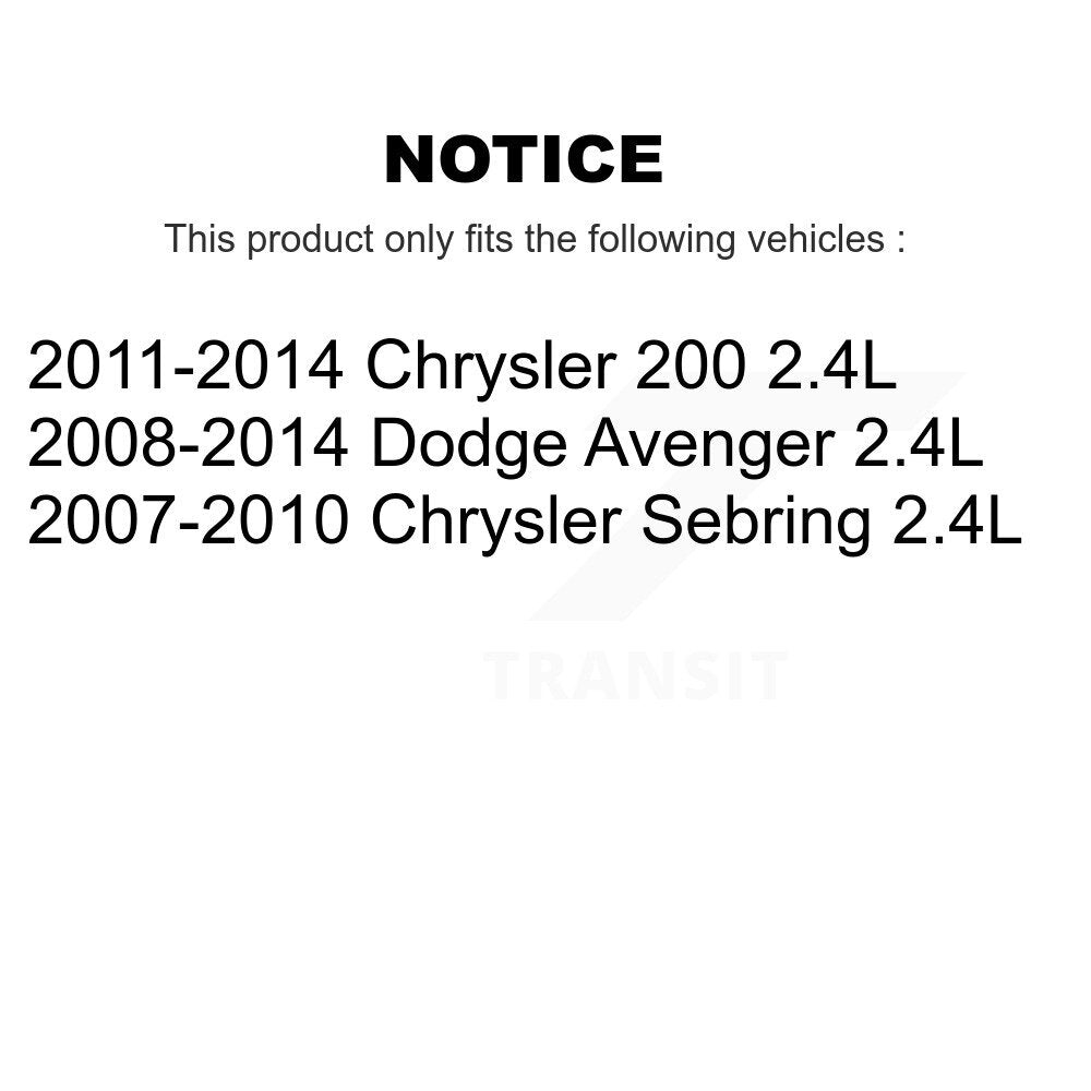 Filtre à air moteur (paquet de 12) pour Chrysler 200 Dodge Avenger Sebring 2,4 L