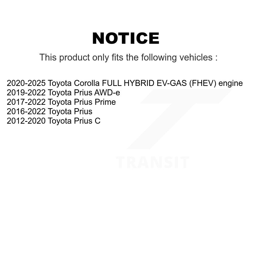 Filtre à air moteur (paquet de 6) pour Toyota Corolla Prius Prime C AWD-e K57-102571