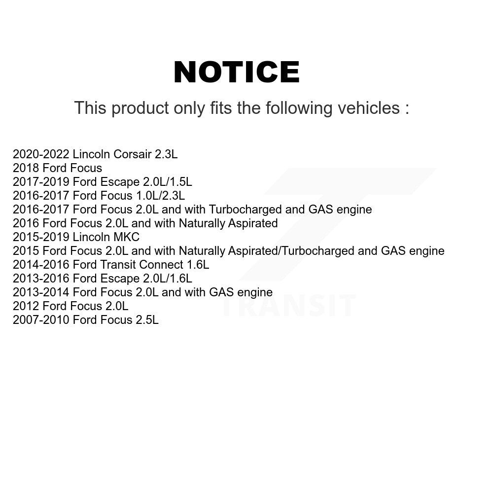 Filtre à air moteur (paquet de 8) pour Ford Escape Focus Lincoln MKC Transit Connect