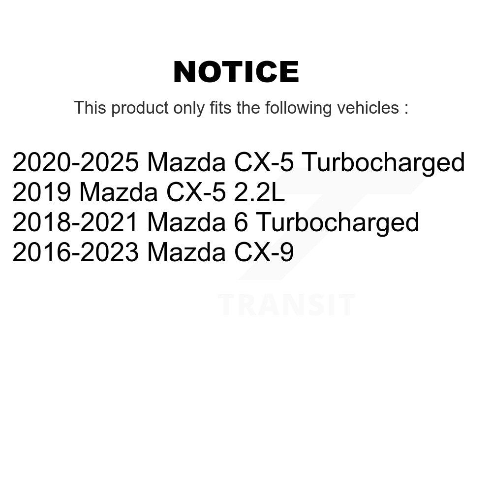 Filtre à air moteur (paquet de 7) pour Mazda CX-5 CX-9 6 K57-103226