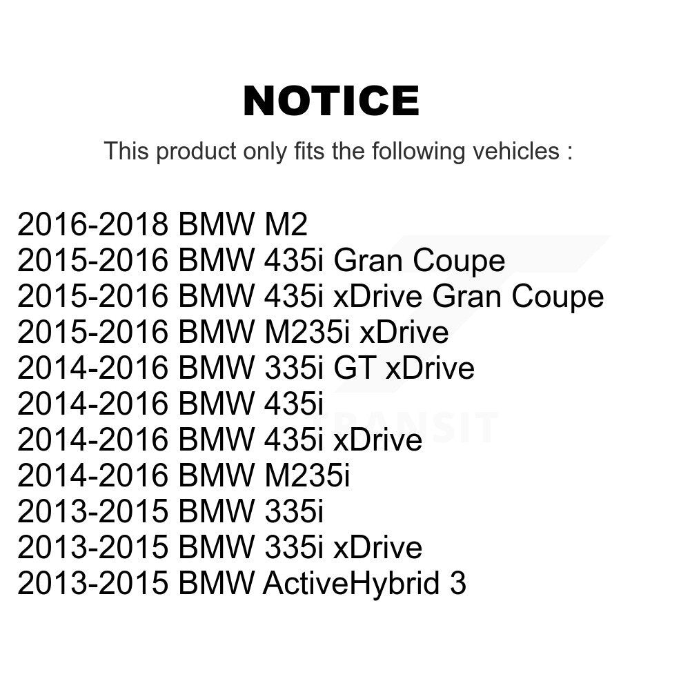 Filtre à air moteur (paquet de 7) pour BMW 335i xDrive 435i Gran Coupé M2 M235i GT 3