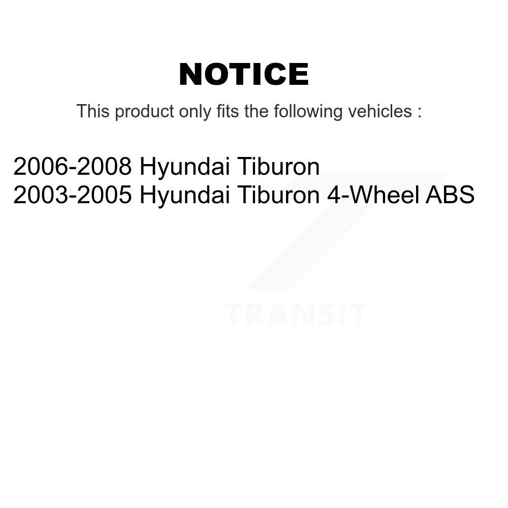 Paire d'assemblage de roulement et de moyeu de roue arrière pour Hyundai Tiburon K70-100725