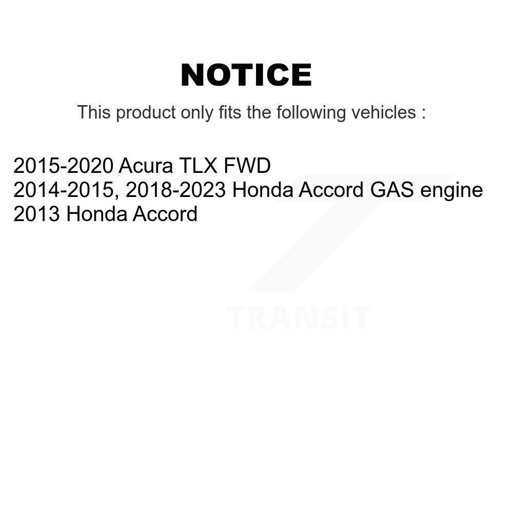 Paire d'assemblage de roulement de roue arrière et de moyeu pour Honda Accord Acura TLX K70-100759