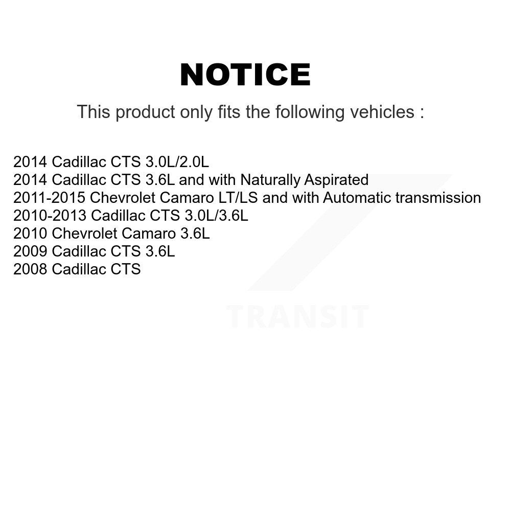 Paire d'assemblage de roulement de roue arrière et de moyeu pour Chevrolet Camaro Cadillac CTS XTS