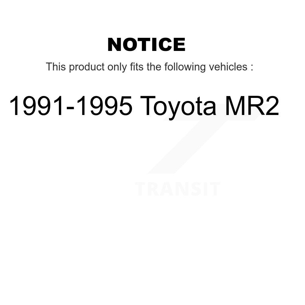 Paire de roulements de roue arrière pour Toyota MR2 1991-1995 K70-101045