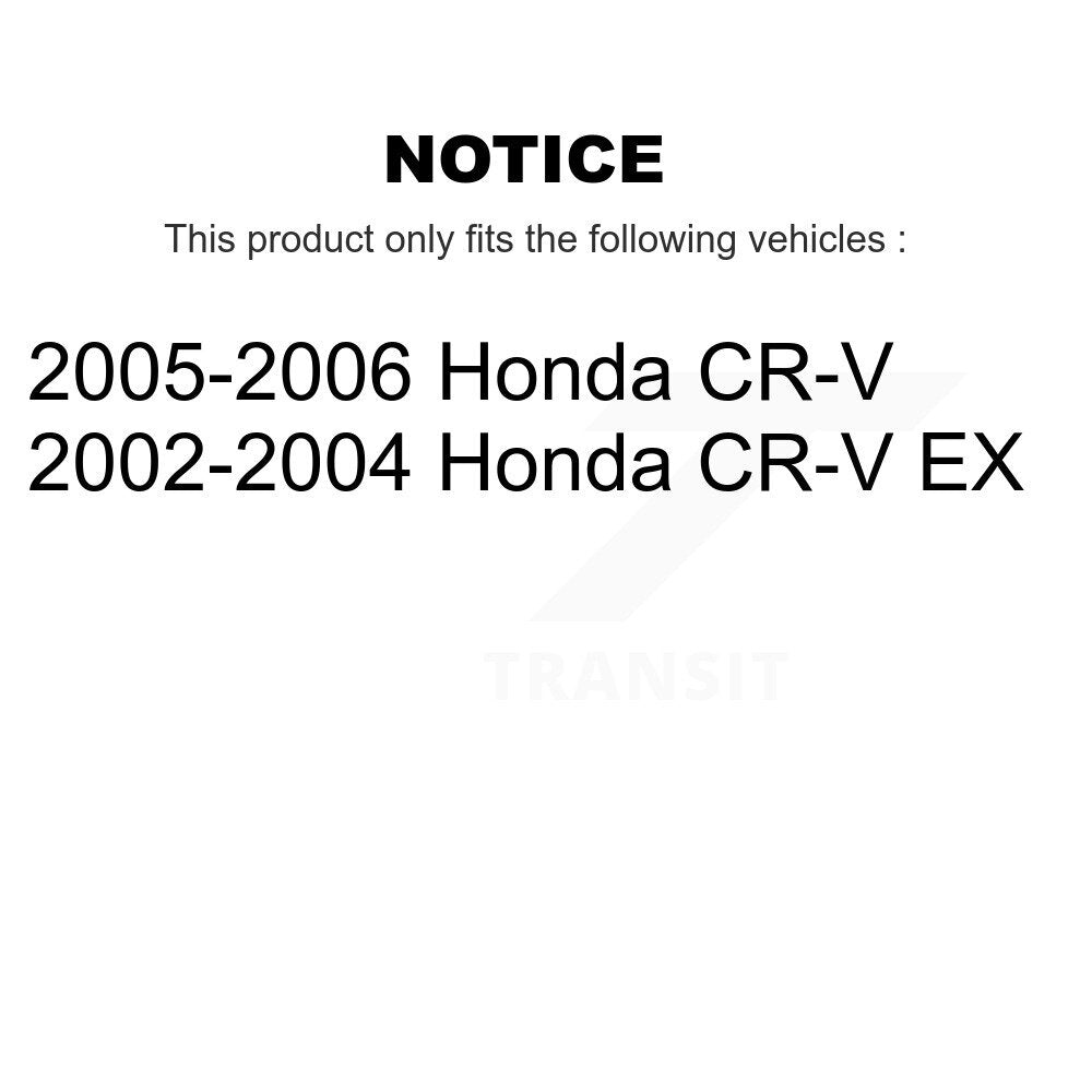 Paire de roulements de roue arrière pour Honda CR-V K70-101066