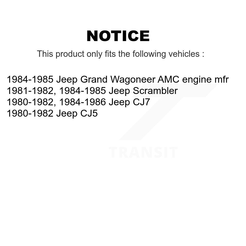 Roulement de roue intérieur arrière et paire de course pour Jeep CJ7 CJ5 Scrambler Grand Wagonee