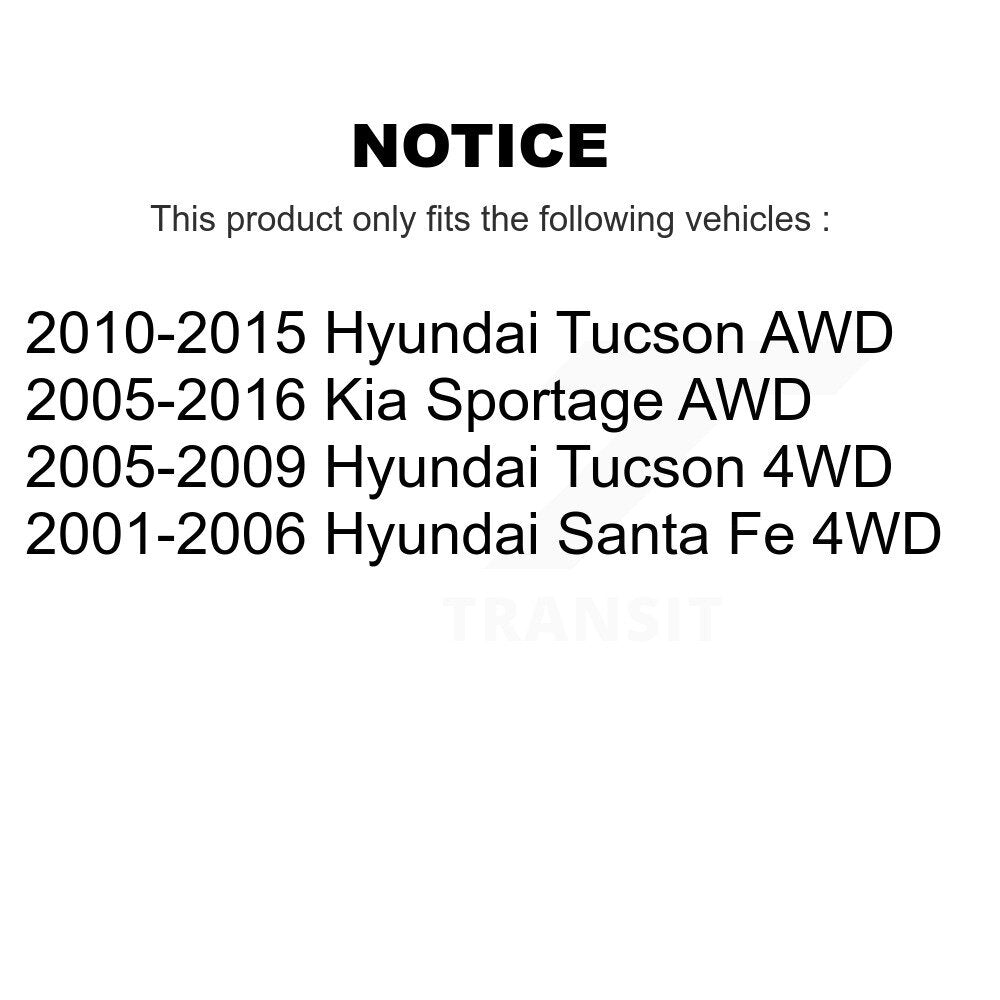 Kit de roulement de roue avant et arrière, pour Hyundai Tucson Kia Sportage Santa Fe K70-10113