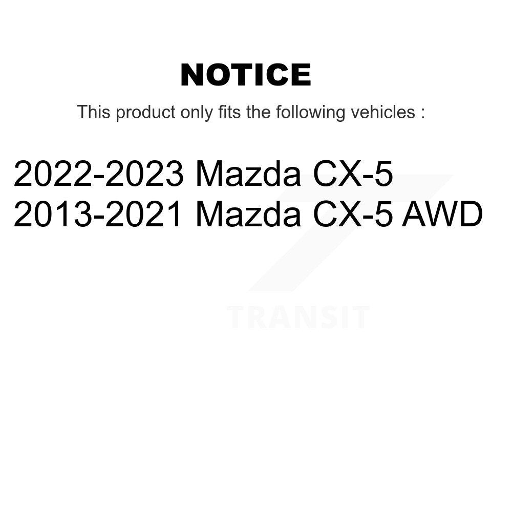 Kit d'assemblage de roulement et moyeu de roue avant et arrière pour Mazda CX-5 K70-101286