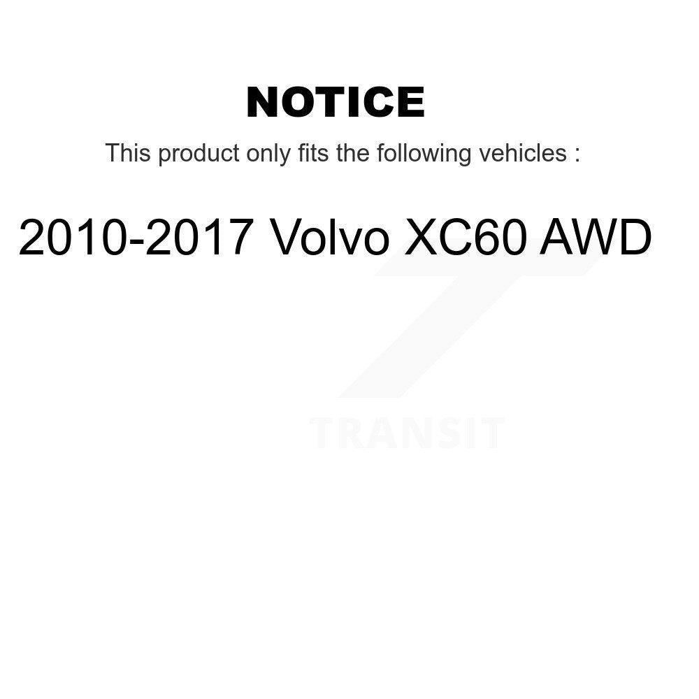 Paire de roulements de roue arrière et de moyeu pour Volvo XC60 AWD 2010-2017 K70-10138