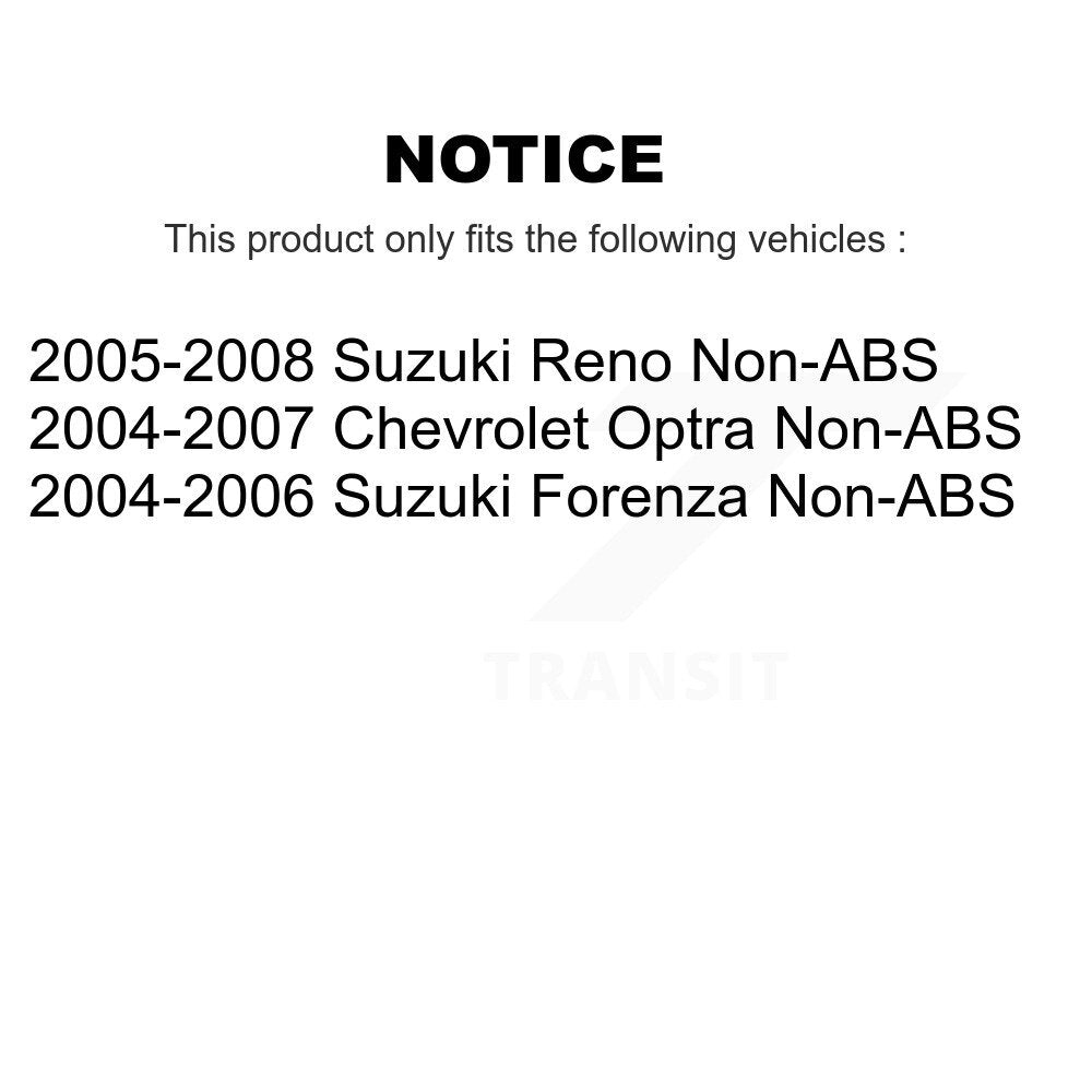 Kit d'assemblage de roulement et moyeu de roue avant et arrière, pour Chevrolet Optra Suzuki Forenz