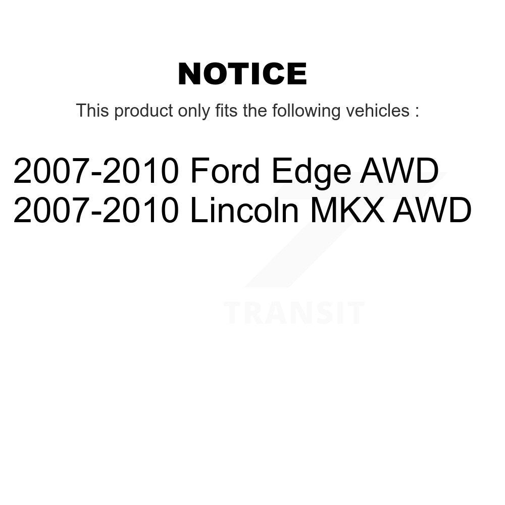 Kit d'assemblage de roulement et moyeu de roue avant et arrière, pour Ford Edge Lincoln MKX AWD