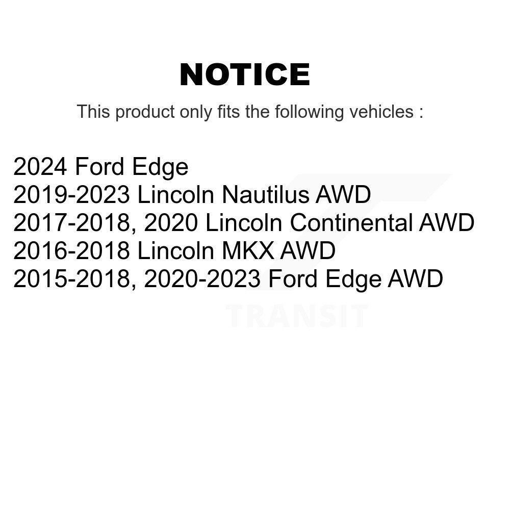Kit d'assemblage de roulement et moyeu de roue avant et arrière, pour Ford Edge Lincoln Nautilus MKX