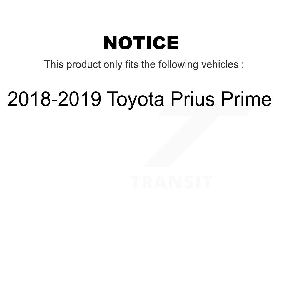Kit d'assemblage de roulement et de moyeu de roue avant et arrière, pour Toyota Prius Prime 2018 – 2019