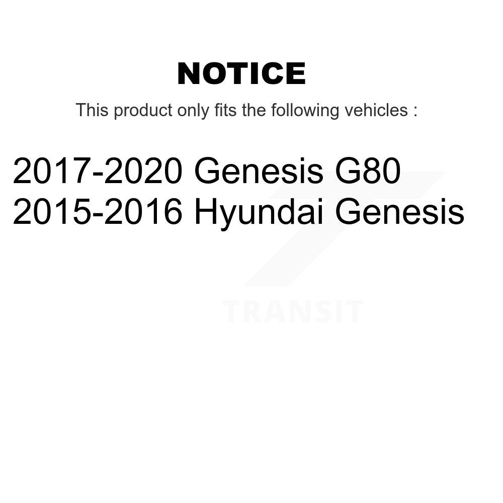 Paire d'assemblage de roulement et de moyeu de roue arrière pour Hyundai Genesis G80 K70-102105