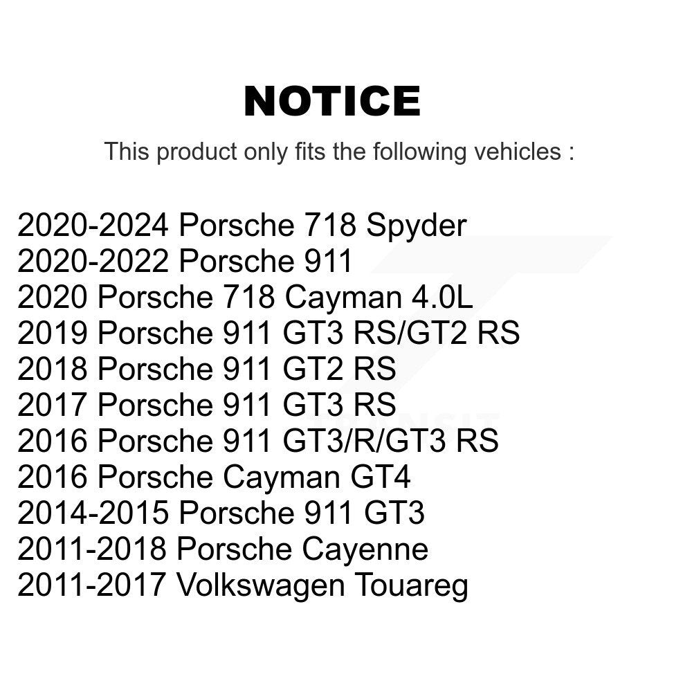 Paire d'assemblage de roulements de roue arrière, pour Porsche Volkswagen Touareg Cayenne 911 718