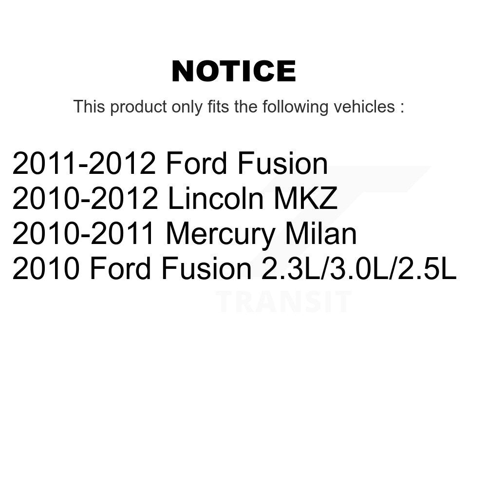 Kit de liaison de rotule de bras de commande avant, pour Ford Fusion Lincoln MKZ Mercury Milan