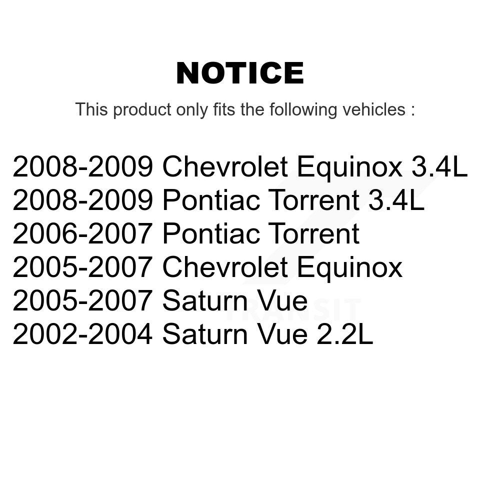 Kit de liaison de rotule de bras de commande avant, pour Chevrolet Equinox Pontiac Torrent Vue
