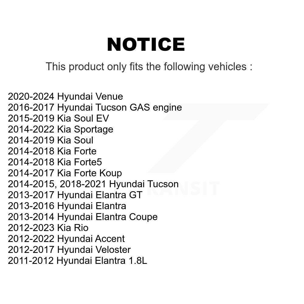 Paire de maillons avant pour Hyundai Kia Elantra Tucson Accent Rio Sportage Soul Venue G