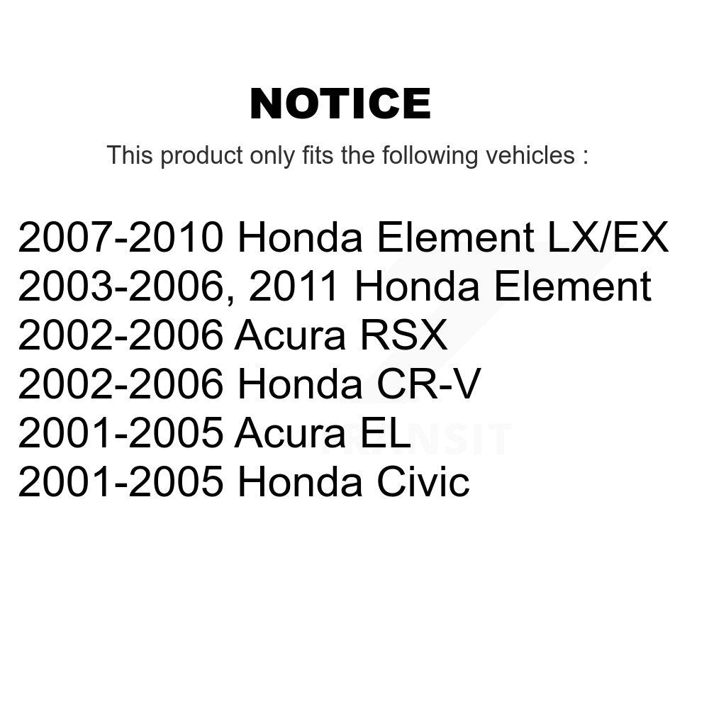 Kit de liaison de Suspension avant pour Honda Civic CR-V Acura Element EL RSX K72-100325