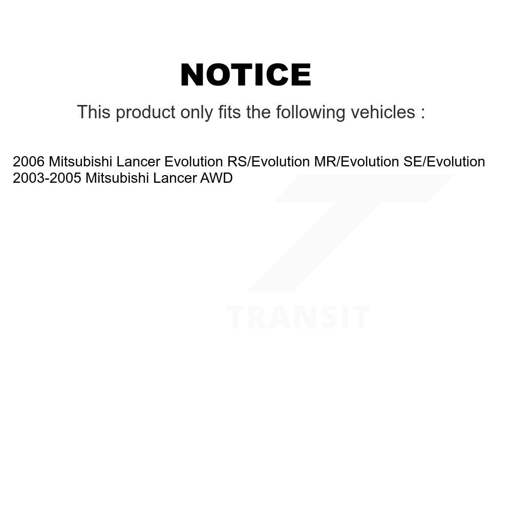 Kit de liaison de suspension arrière pour Mitsubishi Lancer K72-100413