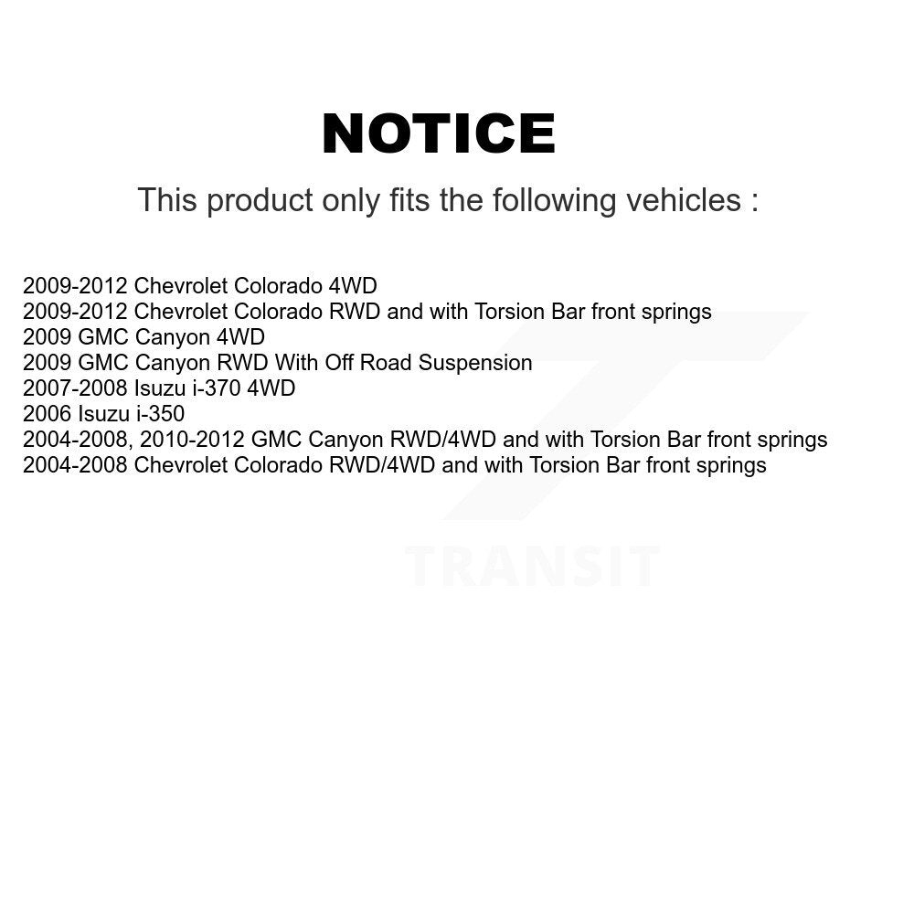 Paire de rotules de Suspension supérieure avant, pour Chevrolet Colorado GMC K72-100673