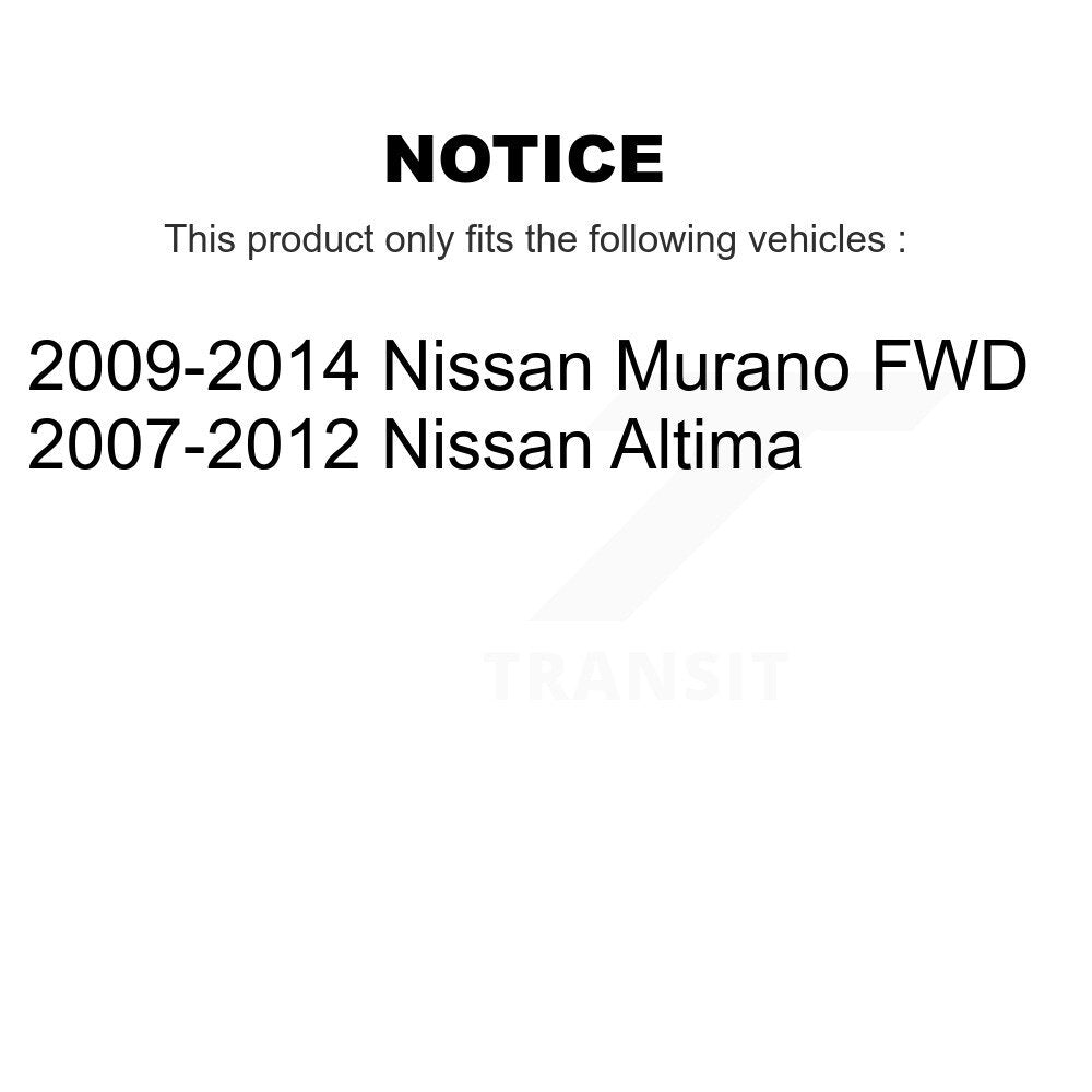 Kit de liaison de suspension avant et arrière pour Nissan Altima Murano K72-100844