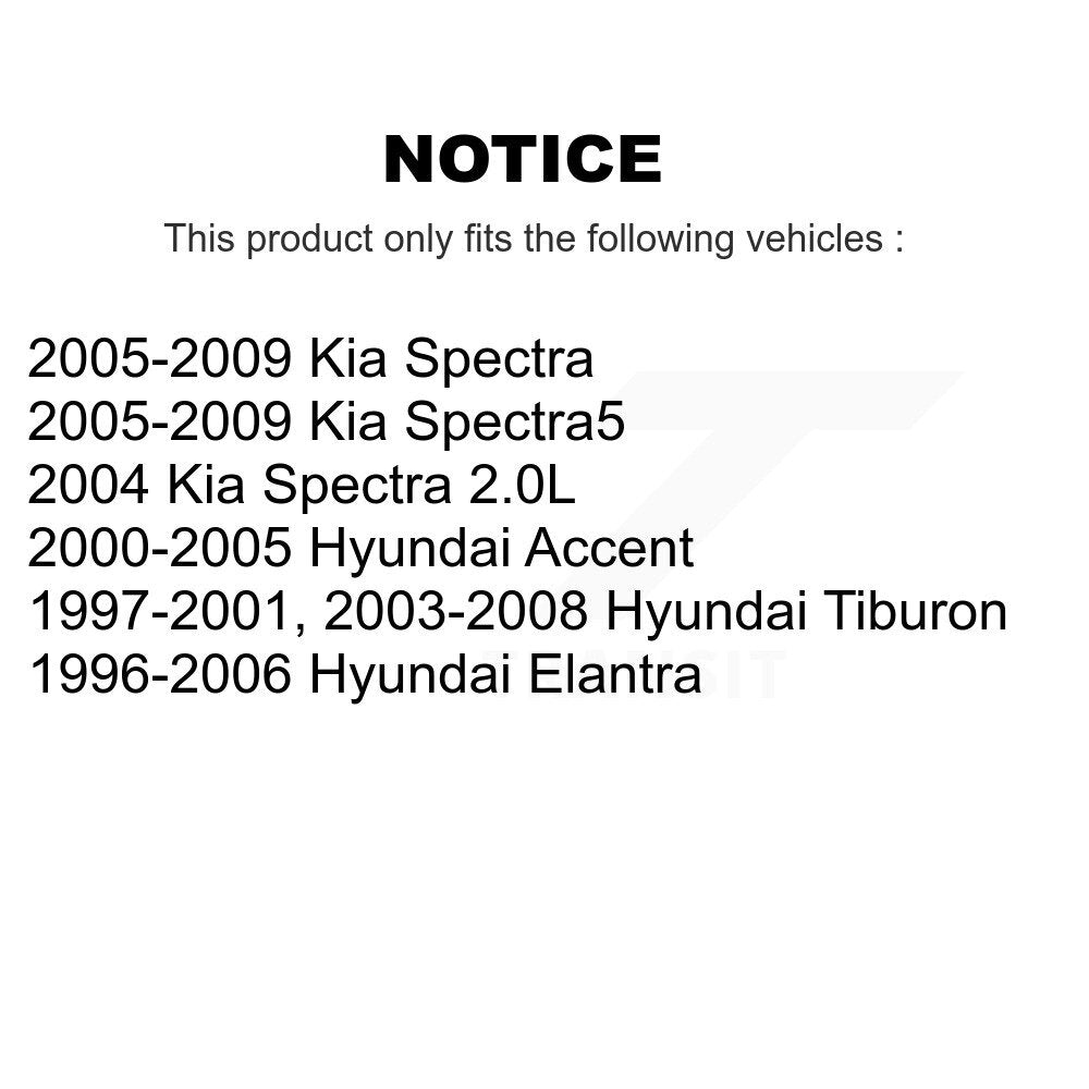 Kit d'extrémité de biellette de direction de rotule avant, pour Hyundai Elantra Kia Spectra Tiburon Accent