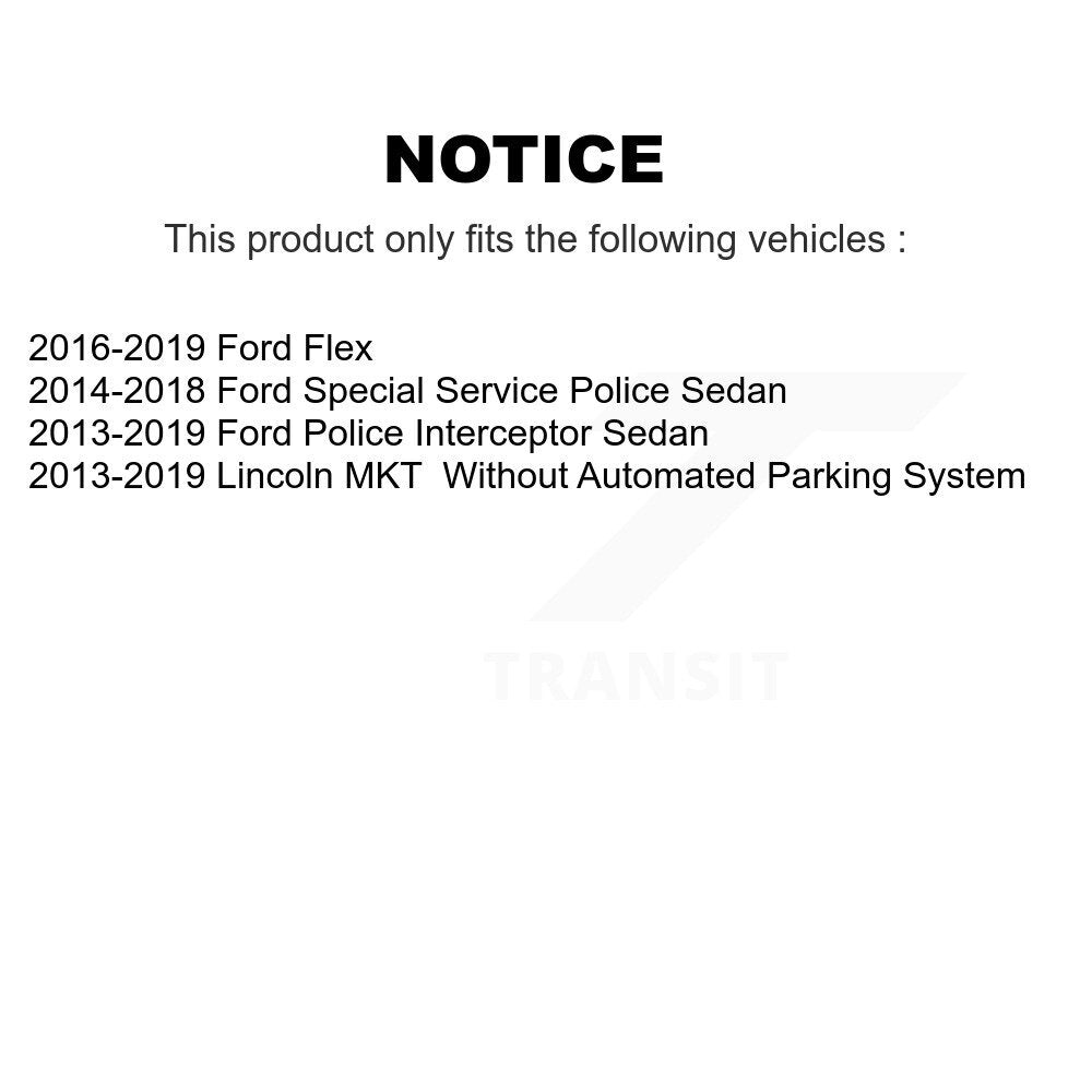 Kit d'extrémité de biellette de direction de bras de commande avant, pour Ford Flex Police Interceptor Sedan Lincol