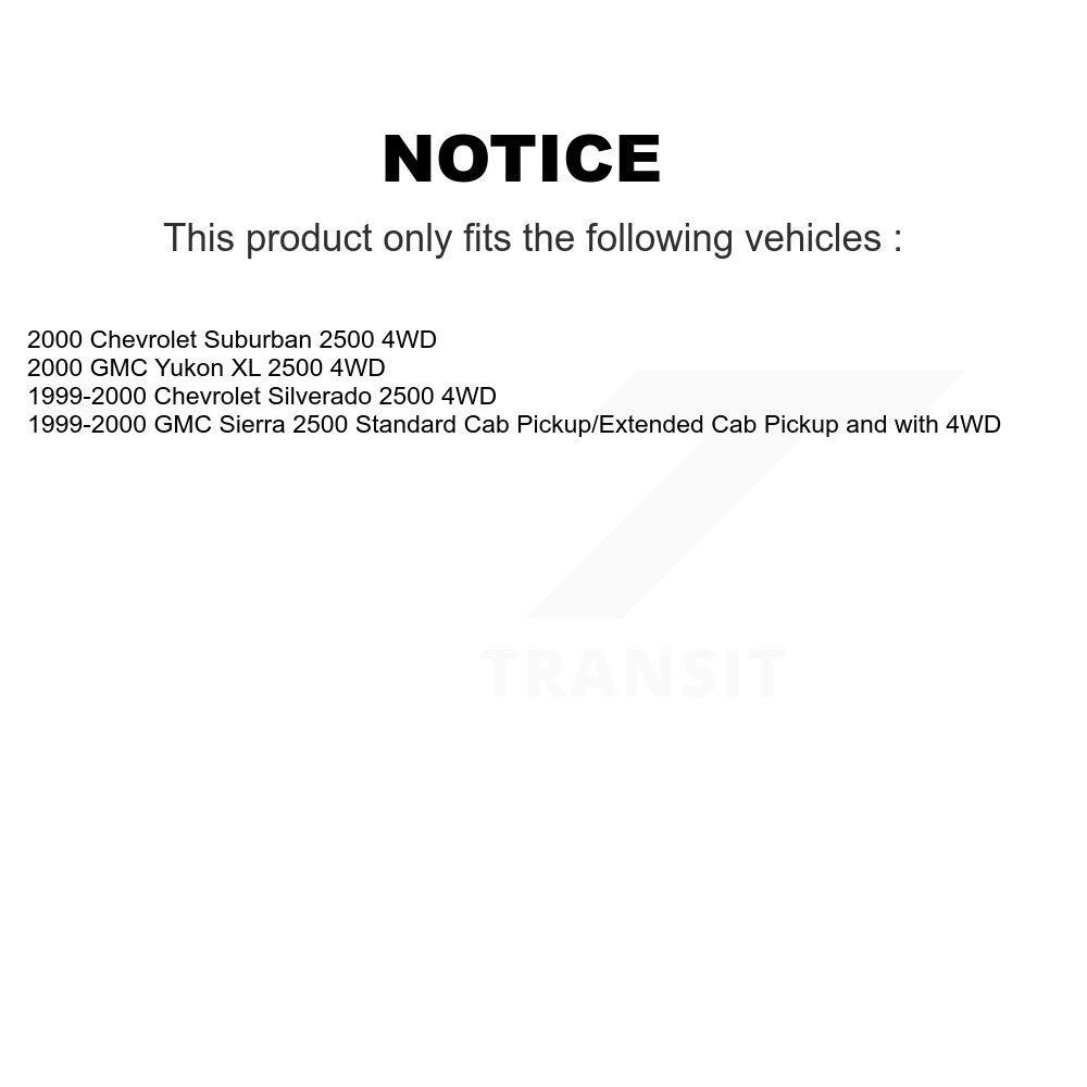 Kit de liaison d'extrémité de biellette de direction, bras de commande de Suspension avant, pour Chevrolet 2500