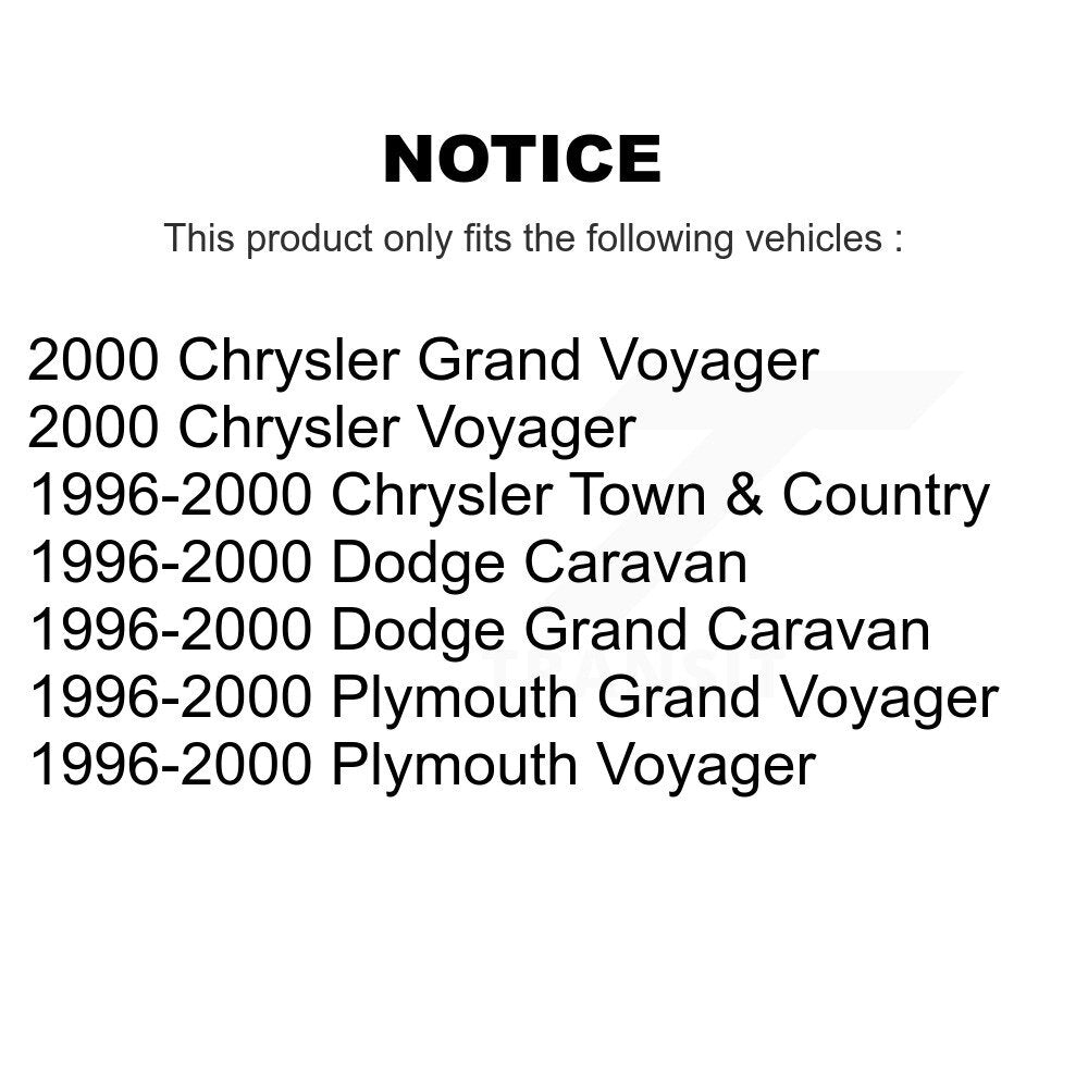 Paire d'extrémités de biellette de direction extérieure avant, pour Dodge caravane Grand Plymouth Voyager Chrysler