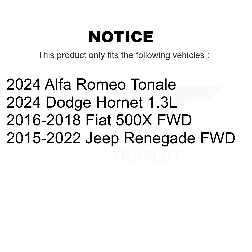 Paire de maillons arrière pour Jeep Renegade Fiat 500X Dodge Hornet Alfa Romeo Tonale