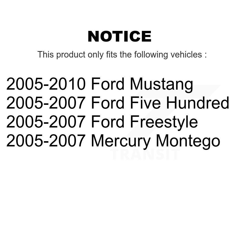 Paire de montage de choc de jambe de force de Suspension avant pour Ford Mustang cinq cents Mercur