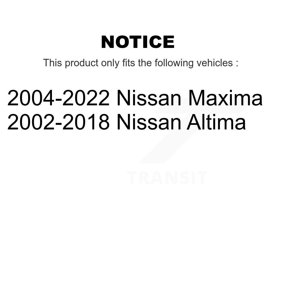 Paire de montage d'amortisseur de jambe de force de Suspension arrière pour Nissan Altima Maxima K73-100204