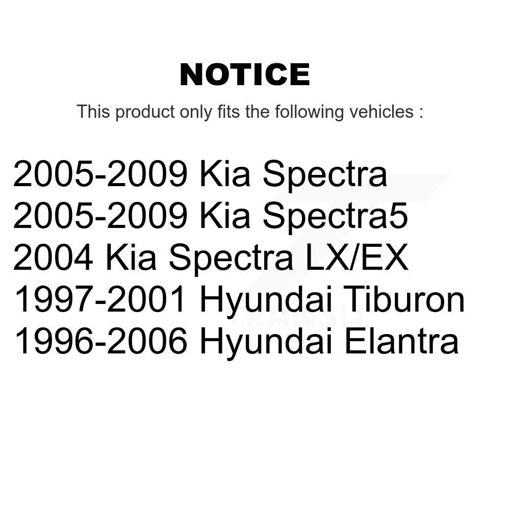 Kit de montage de choc de jambe de force de Suspension avant et arrière, pour Hyundai Elantra Kia Spectra