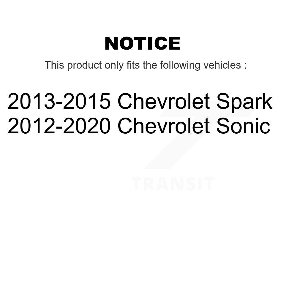 Paire de montage de choc de jambe de force de Suspension avant pour Chevrolet Sonic Spark K73-100239