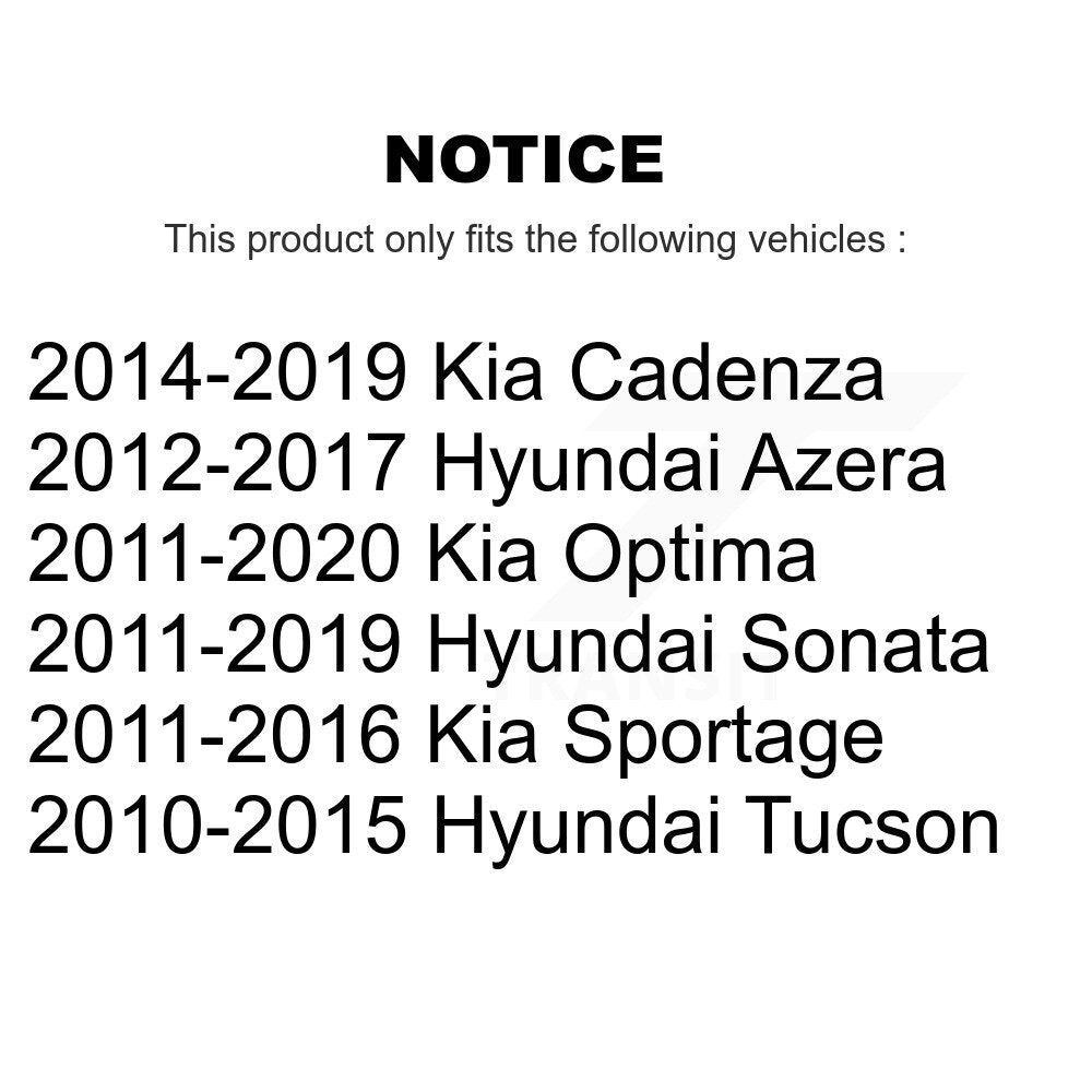 Paire de montage de choc de jambe de force de Suspension arrière, pour Hyundai Sonata Kia Tucson Optima