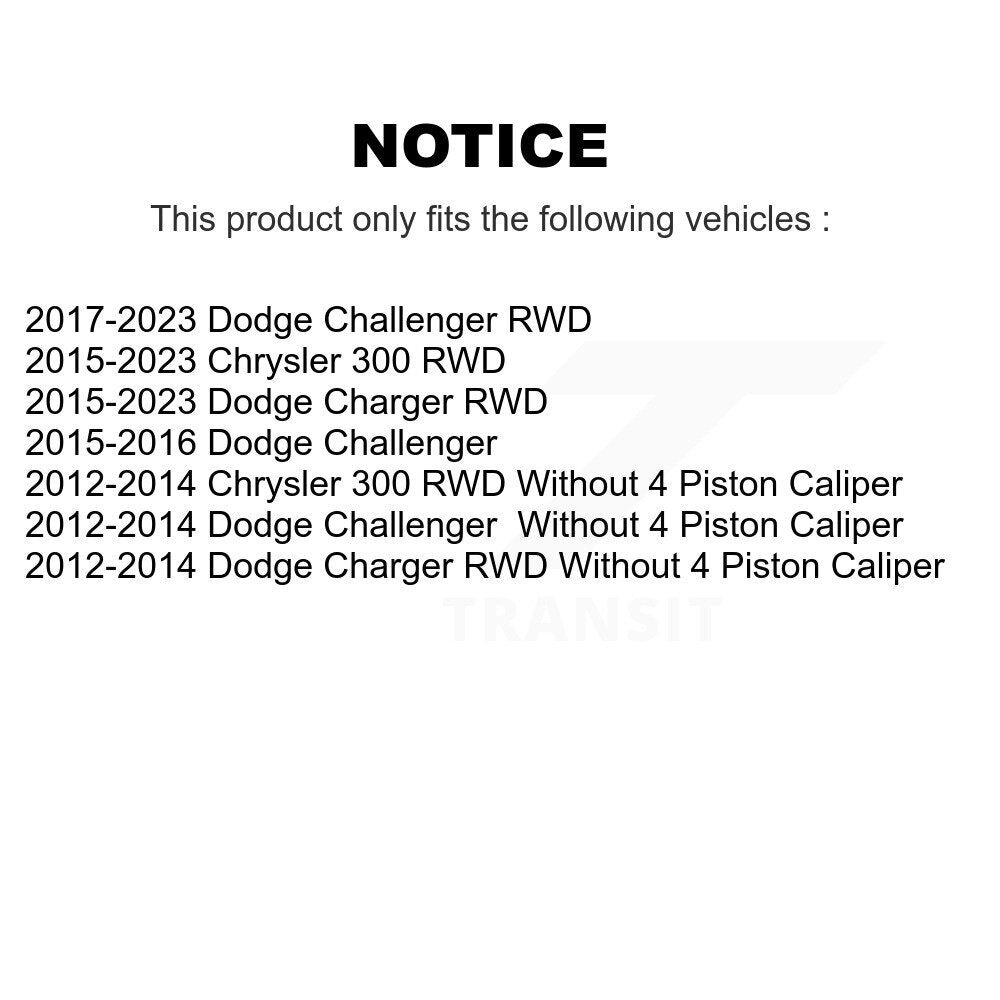 Ensemble de roulement de moyeu avant et Kit de liaison pour Dodge Charger Chrysler 300 Challenger