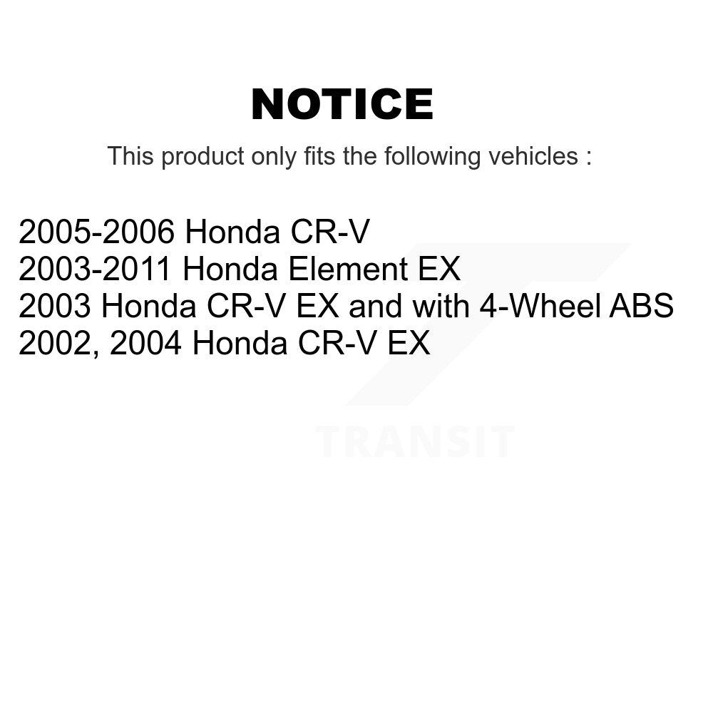 Kit de roulement et de liaison de roue avant pour Honda CR-V Element K77-100449