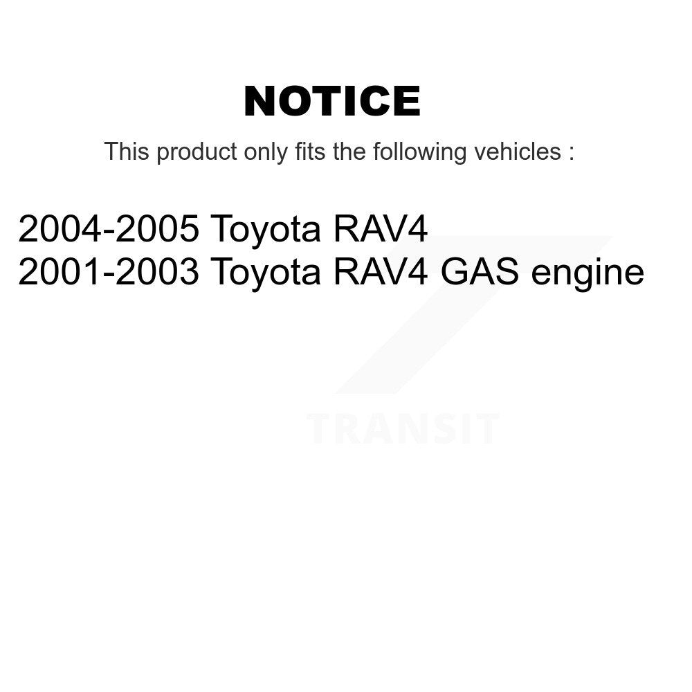 Kit de liaison à rotule inférieure et barre stabilisatrice, roulement avant, pour Toyota RAV4